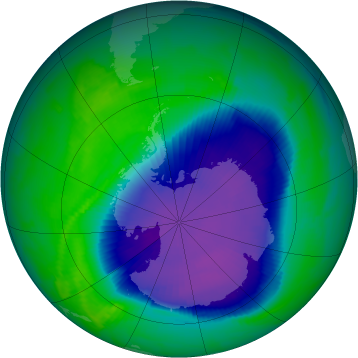 Ozone Map 1997-10-20